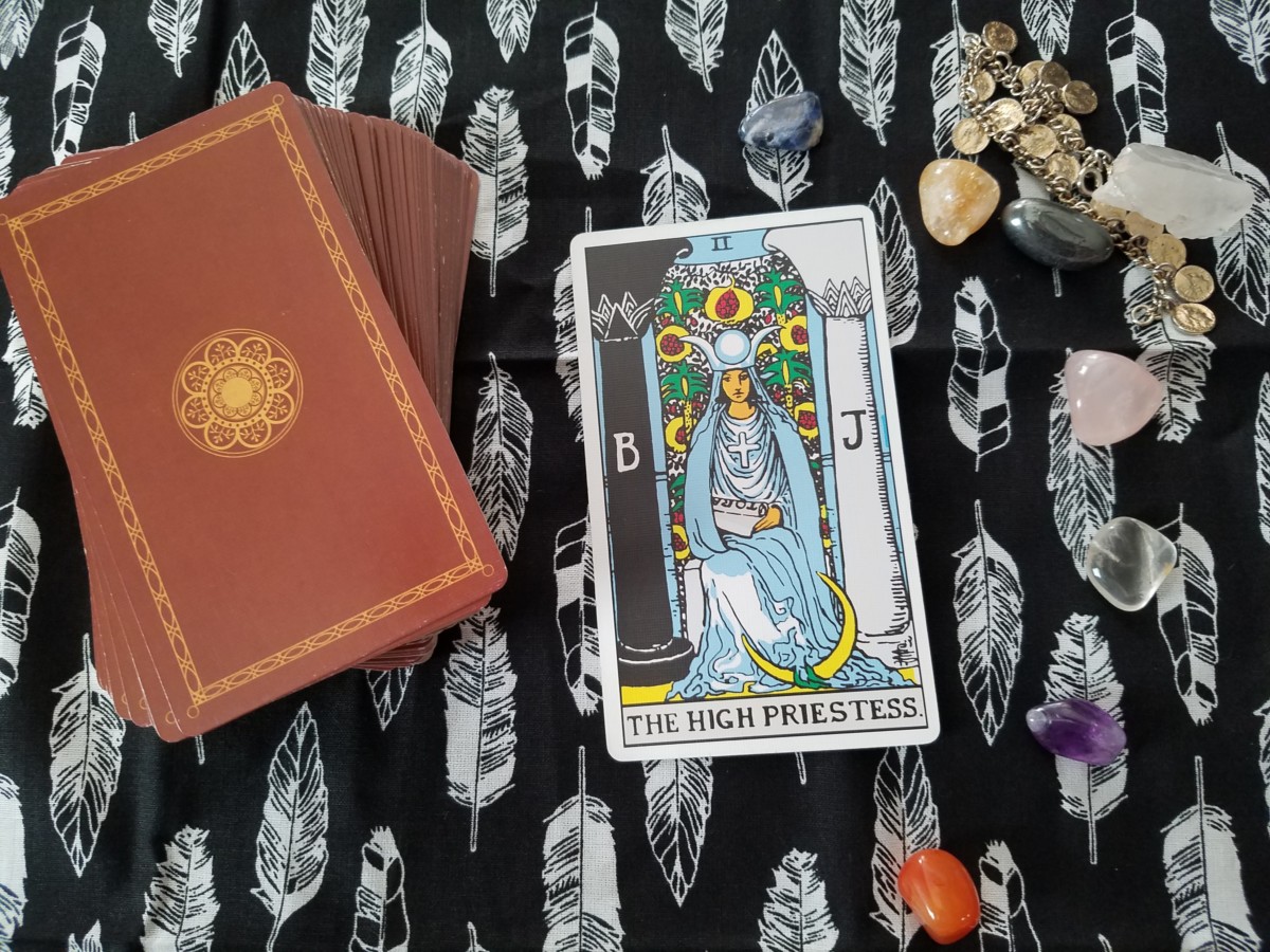 Tarot card high priestess