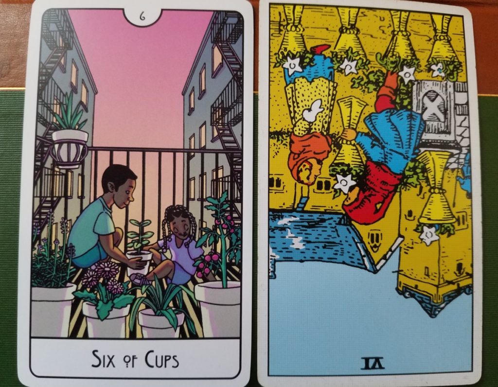 Six of cups this might hurt