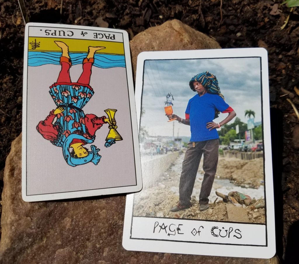 Page of cups ghetto tarot